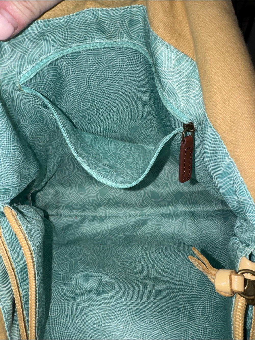The Sak Yellow Huntley Leather Shoulder Bag with Tassels - Picture 6 of 14